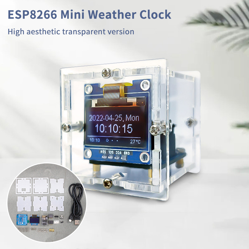 Esp8266 - ESP8266 Mini Hava Durumu Saati Kiti