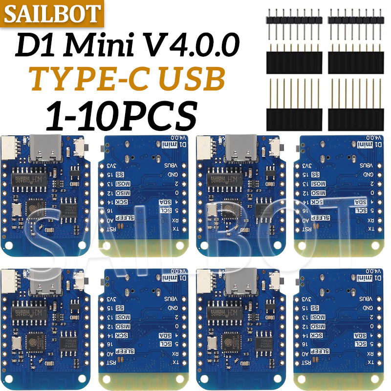 Esp8266 Nodemcu - 1-10 adet WeMos D1 Mini ESP8266