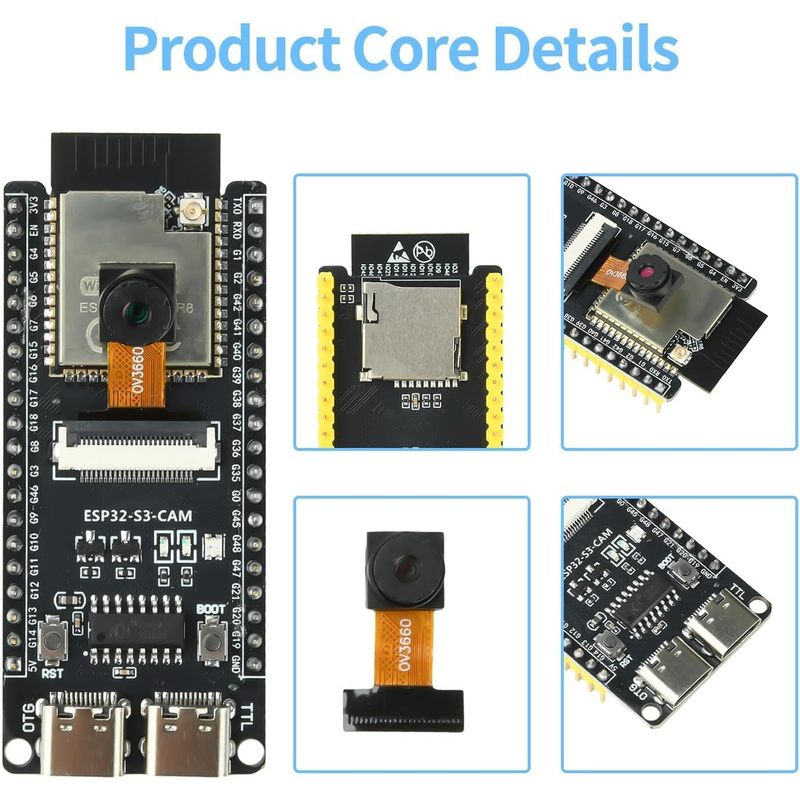 OV3660 Kamerası, N16R8 Modülü, - Esp32 Wifi Bluetooth Module incelemesi ve fiyatı