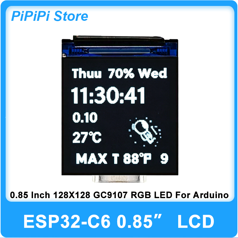 ESP32 C6 0.85 İnç 128X128 IPS  - Esp32 Wifi Bluetooth Module incelemesi ve fiyatı