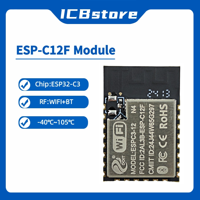 ESP32-C3 Serisi Modül ESP-C12F - Esp32 Wifi Bluetooth Module incelemesi ve fiyatı