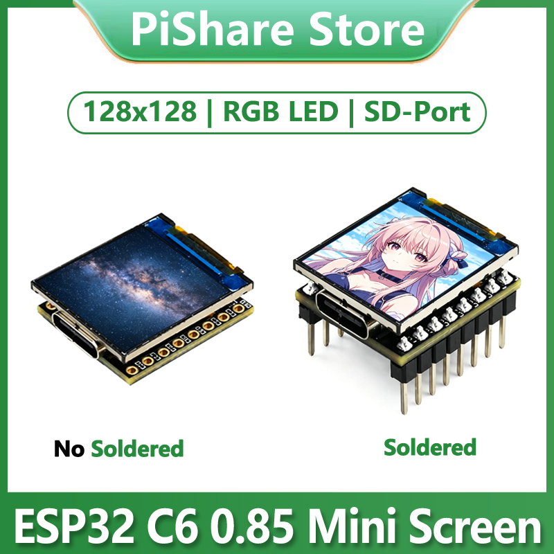 ESP32-C6 0.85 inç Ekran LCD Ge - Esp32 C6 incelemesi ve fiyatı