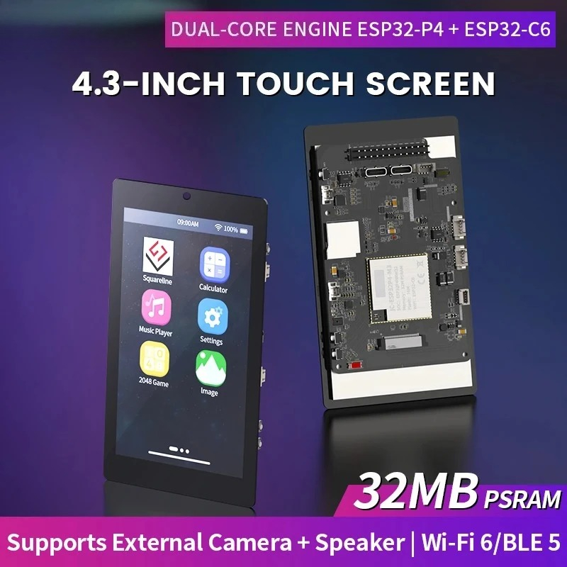 4.3 inç 480x800 IPS Kapasitif  - Esp32 C6 incelemesi ve fiyatı